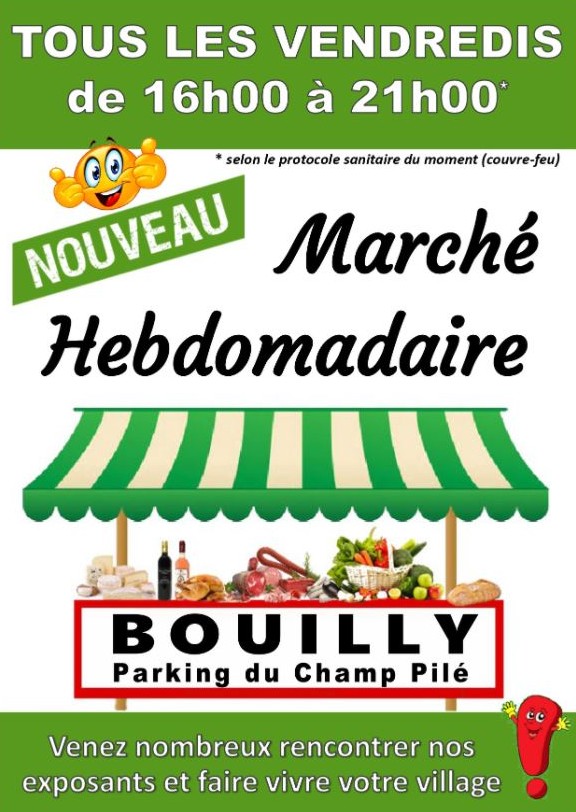 Marché de Bouilly Du 5 janv au 27 déc 2024