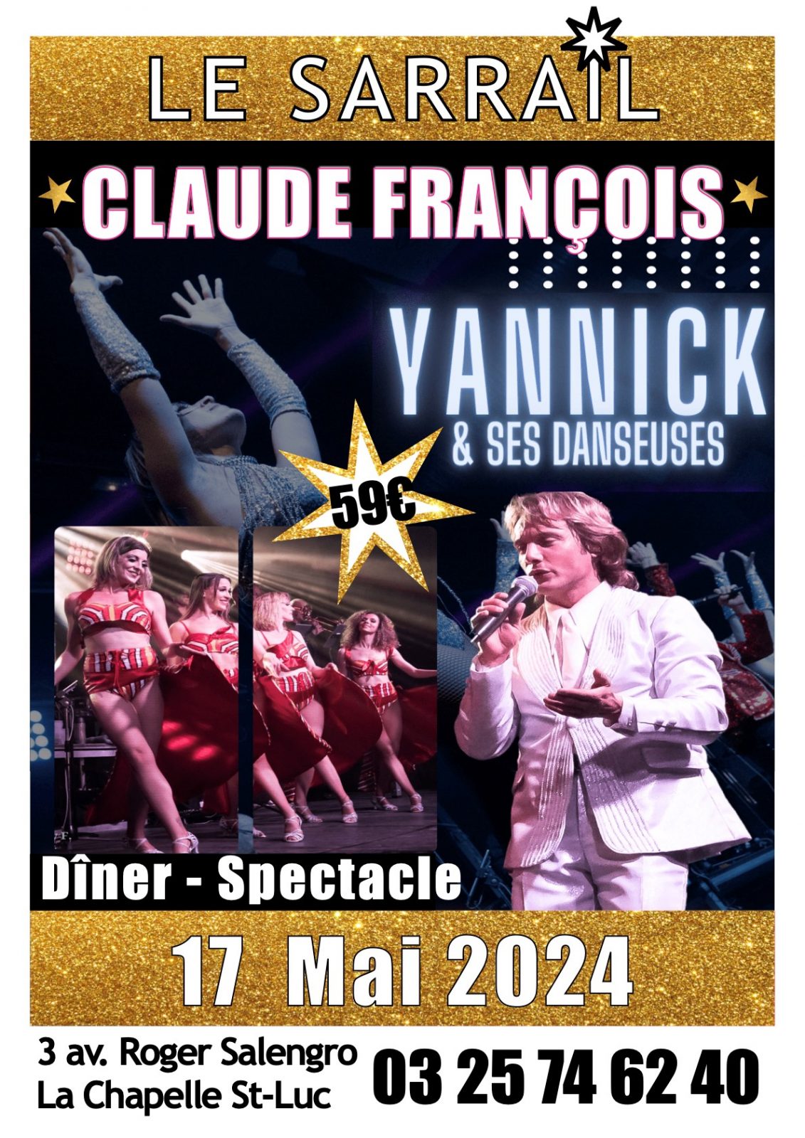 Show Claude François par Yannick BONS Le 17 mai 2024