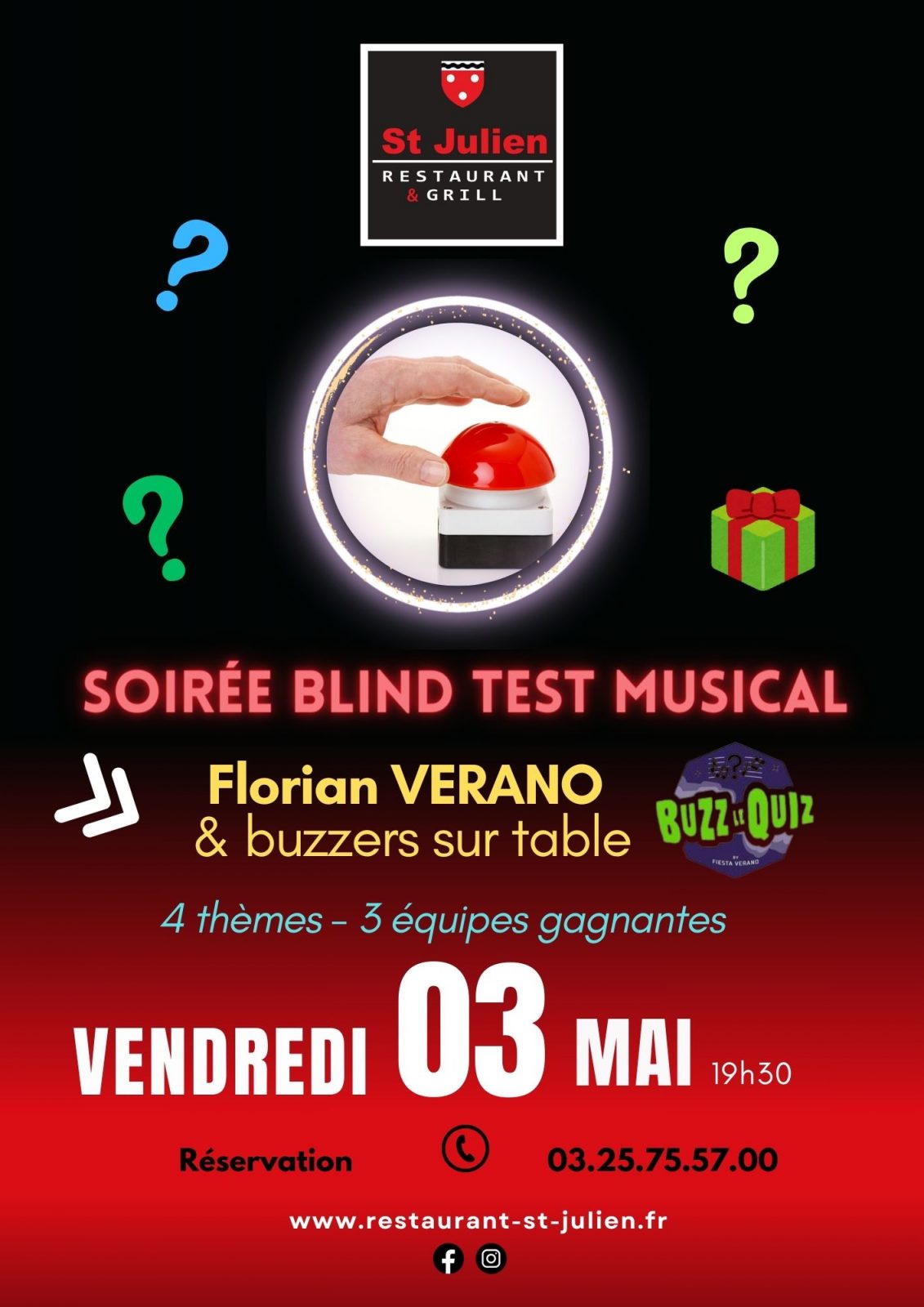 Soirée Blind Test Musical Le 3 mai 2024