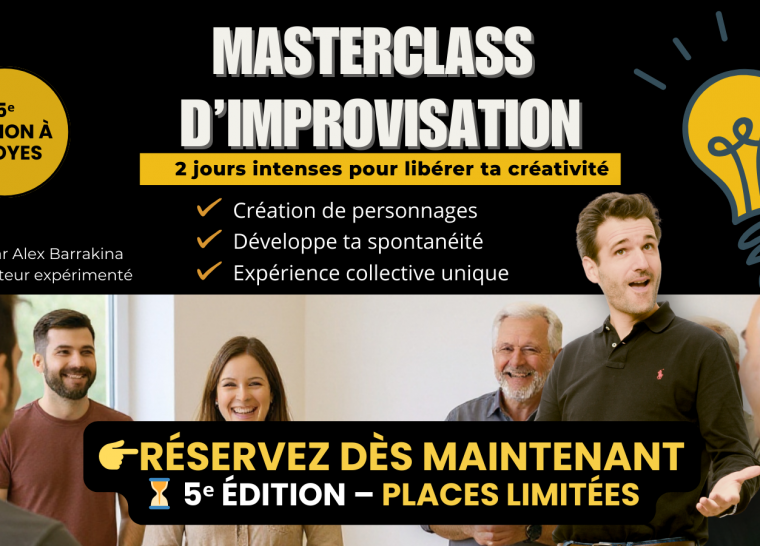 Masterclass d’Improvisation Théâtrale à Troyes – 5ᵉ édition
