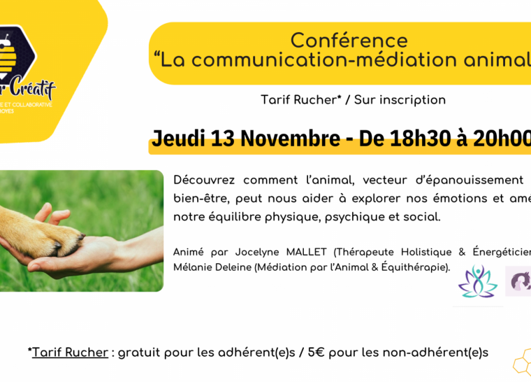Conférence « la communication-médiation animale »