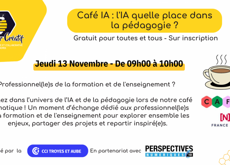 Café IA : l’IA quelle place dans la pédagogie ?