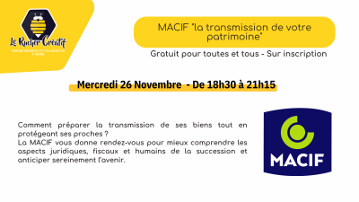 Conférence « La transmission de votre patrimoine »