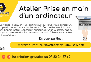 Atelier prise en main d’ordinateur