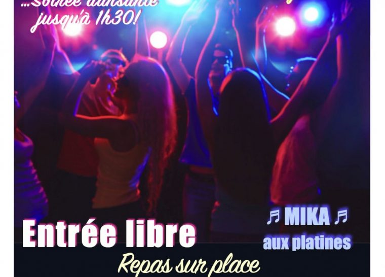 Soirée dansante « PARTY MIX » avec Mika aux platines !