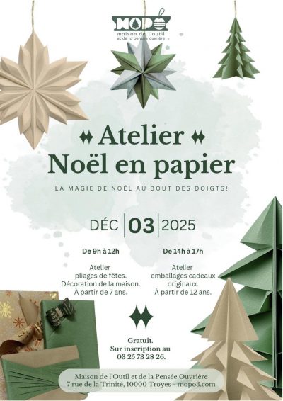 Atelier « Noël en papier »