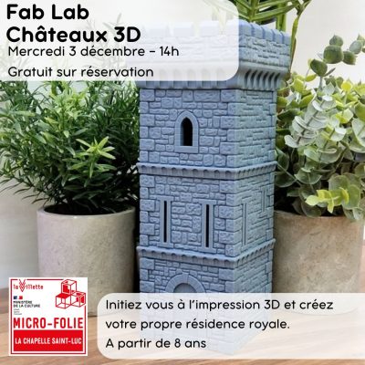 Fablab « Châteaux en 3D »