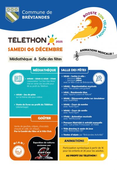 Téléthon 2025 à Bréviandes