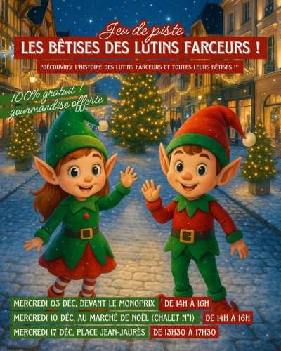 Jeu de piste de Noël – Les bêtises des lutins farceurs