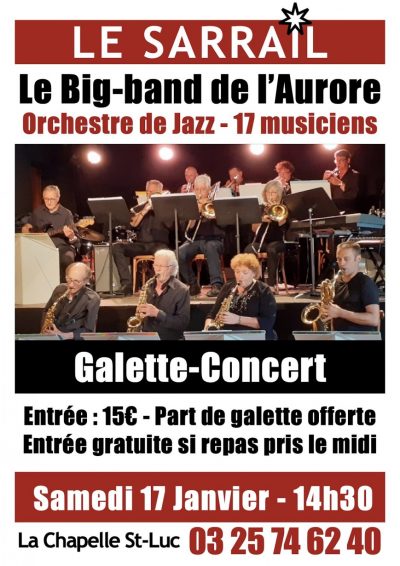 Galette-Concert avec l&rsquo;orchestre du Big-band de l&rsquo;Aurore