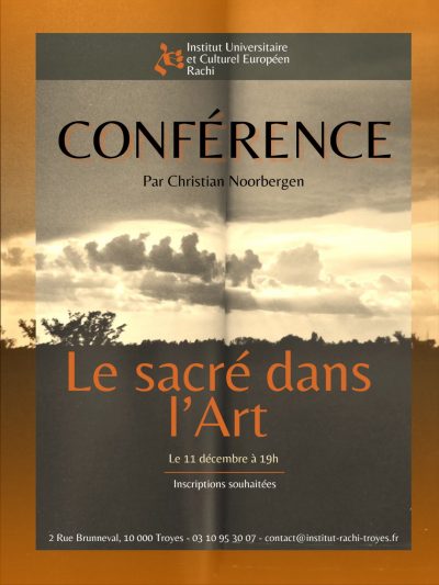 Conférence « Le Sacré dans l’Art »