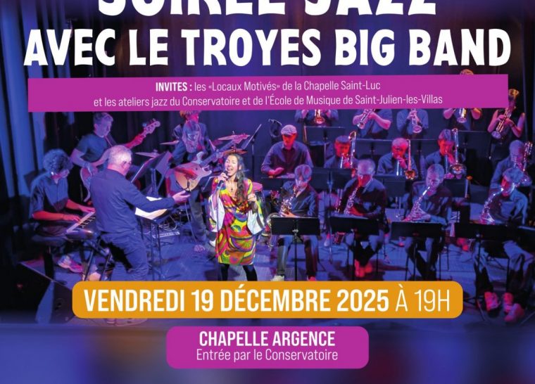 Soirée Jazz avec le Troyes Big Band