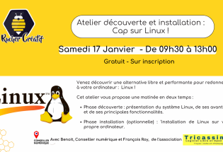 Atelier découverte et installation : Cap sur Linux !