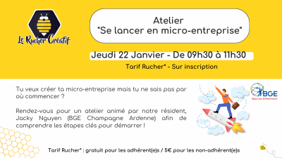 Atelier « Se lancer en micro-entreprise »