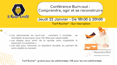 Conférence Burn-out : Comprendre, agir et se reconstruire
