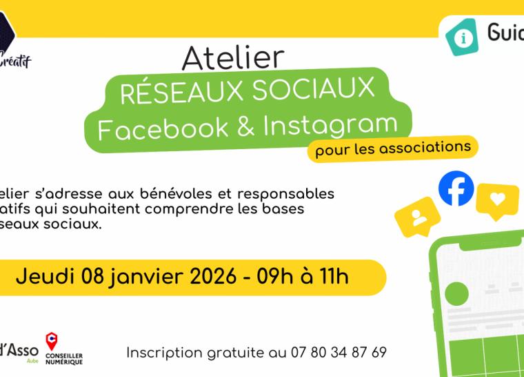 Guid&rsquo;Asso : Gestion Réseaux Sociaux – Facebook & Instagram