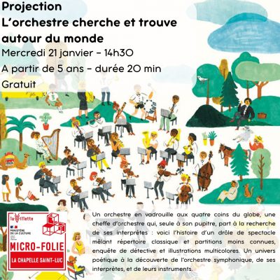 Projection : l&rsquo;orchestre cherche et trouve autour du monde