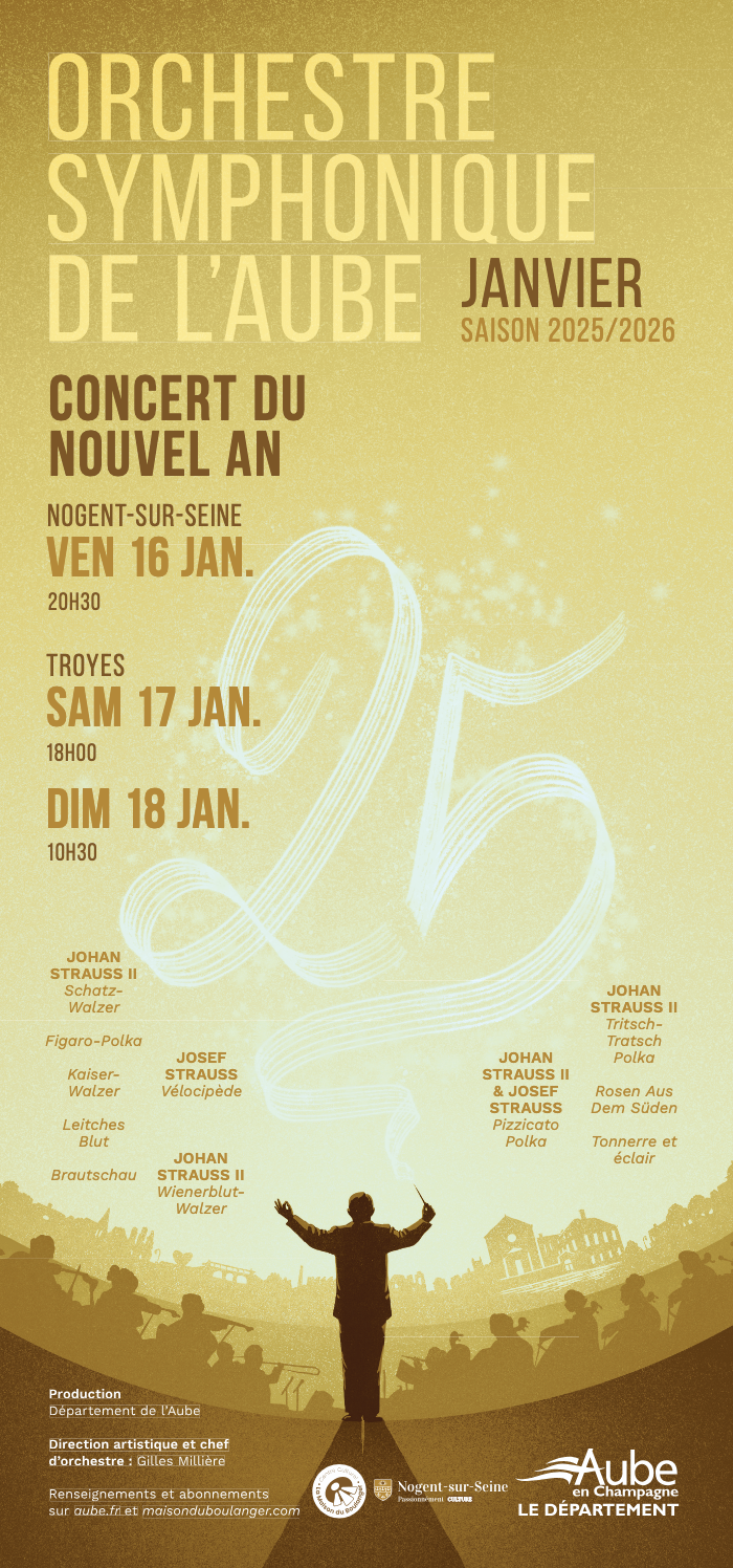 Orchestre Symphonique de l&rsquo;Aube – Concert du nouvel an