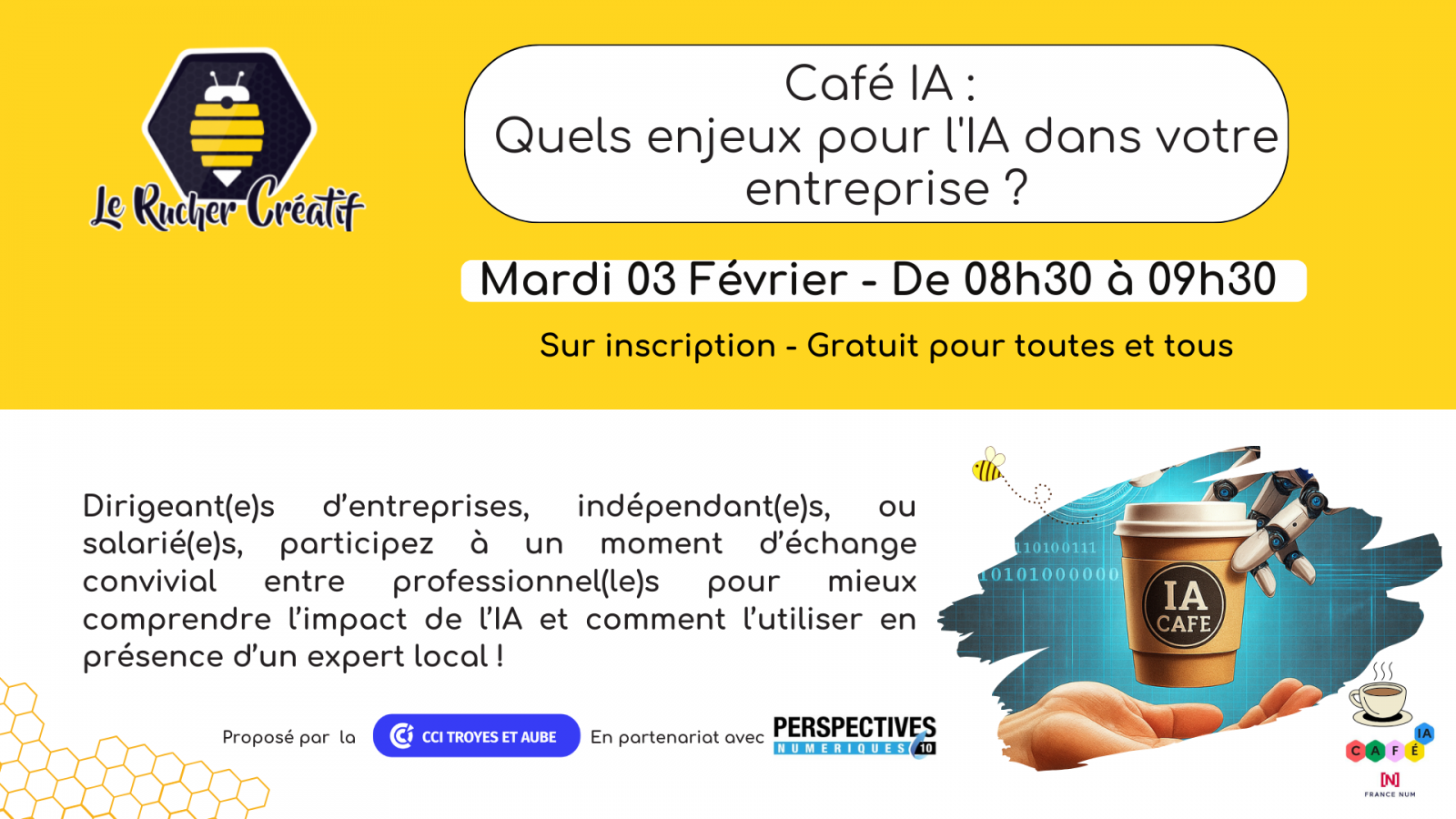Café IA : Quels enjeux pour l&rsquo;IA dans votre entreprise ?