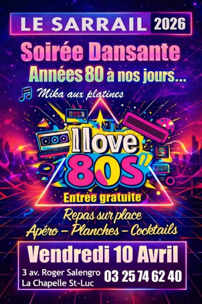 Soirée dansante années 80 avec Mika aux platines!