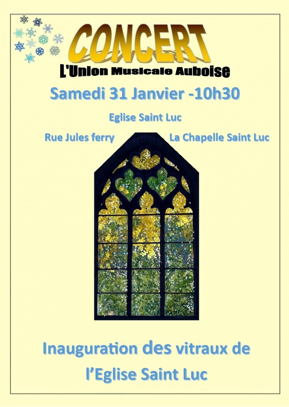 Inauguration des Vitraux de l&rsquo;Eglise Saint Luc