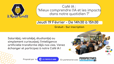 Café IA : « mieux comprendre l&rsquo;IA et les impacts dans notre quotidien ? »