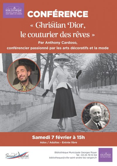 Conférence « Christian Dior, le couturier des rêves »