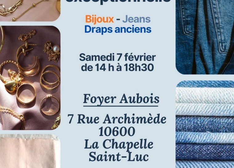 Vente exceptionnelle au Foyer Aubois