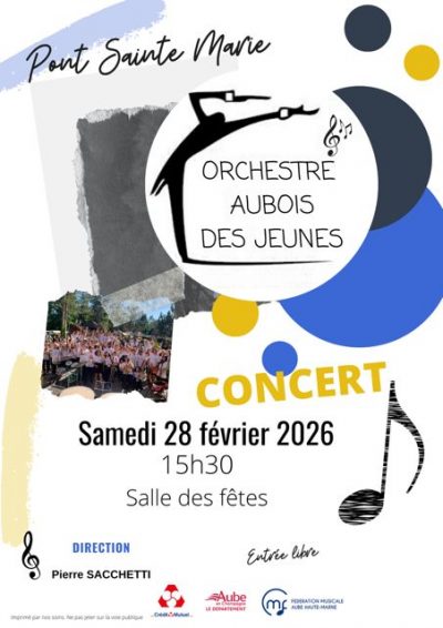 Concert de l&rsquo;Orchestre Aubois des Jeunes