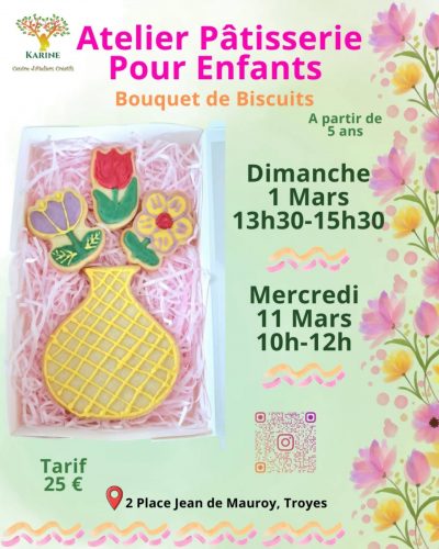 Atelier Pâtisserie Enfants – Bouquet de Biscuits