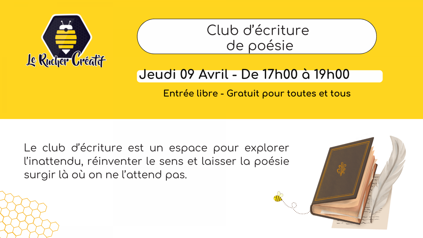 Club d&rsquo;Ecriture de Poésie