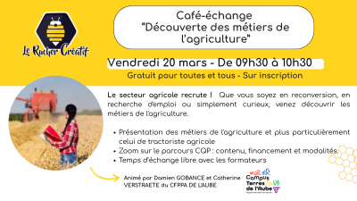 Café-échange : Les métiers de l&rsquo;agriculture