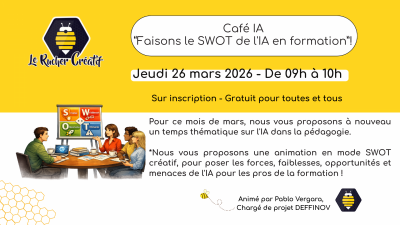 Café IA – Faisons le SWOT de l&rsquo;IA en formation !