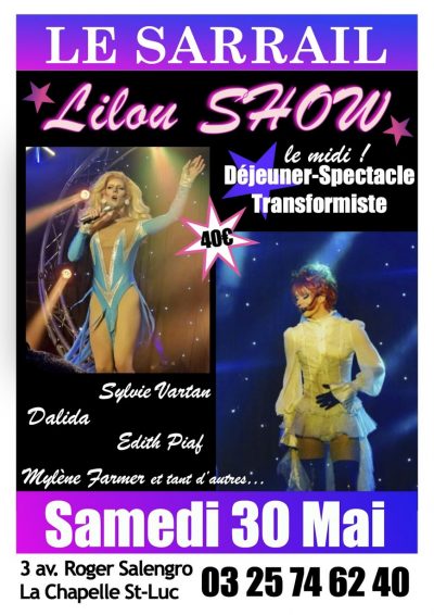 Déjeuner-Spectacle « Lilou Show Transformiste »