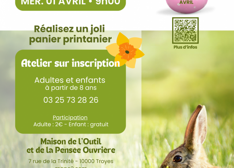 Atelier de vannerie créative et chasse aux œufs à la MOPO