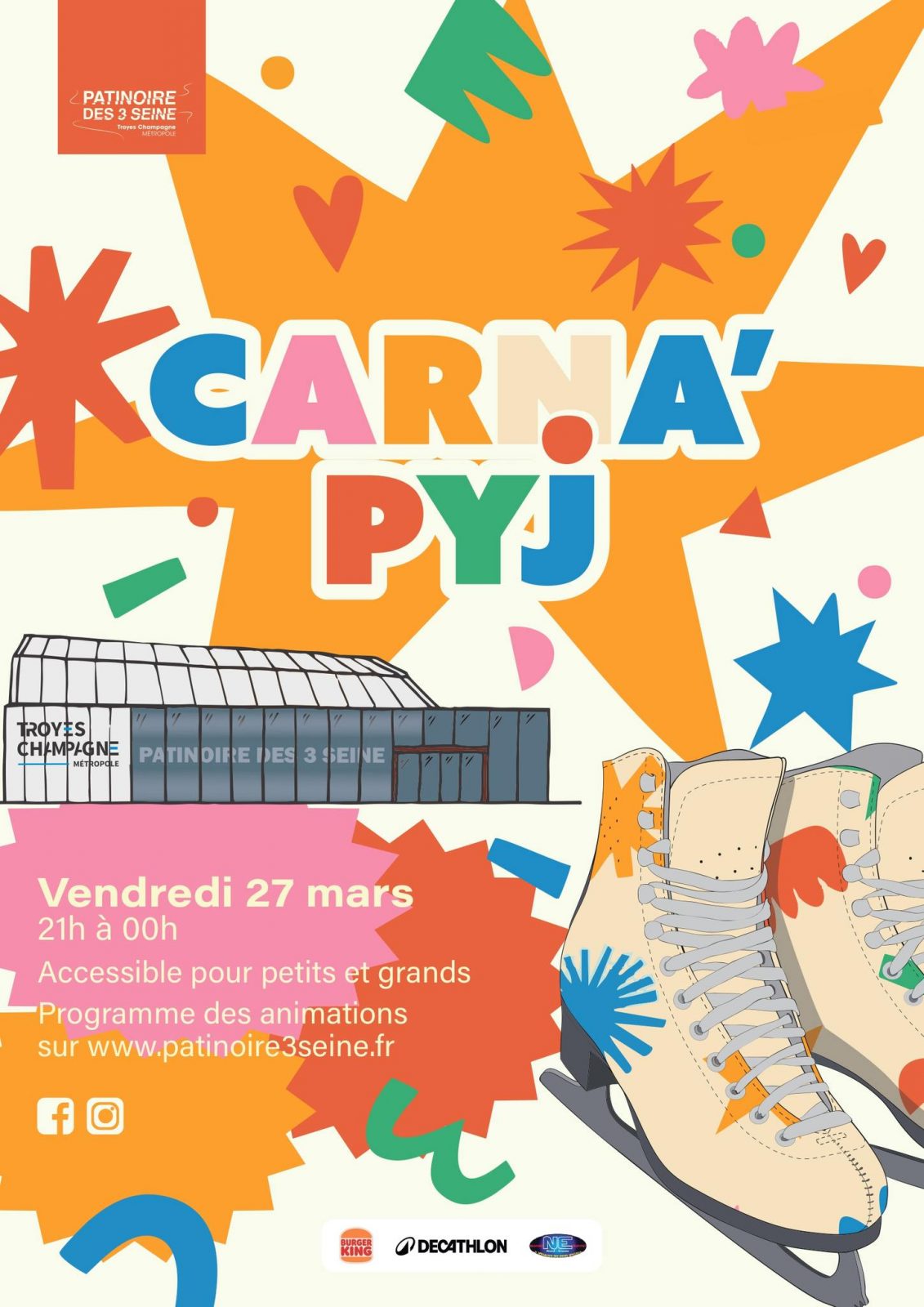 Carna&rsquo; Pyj à la patinoire