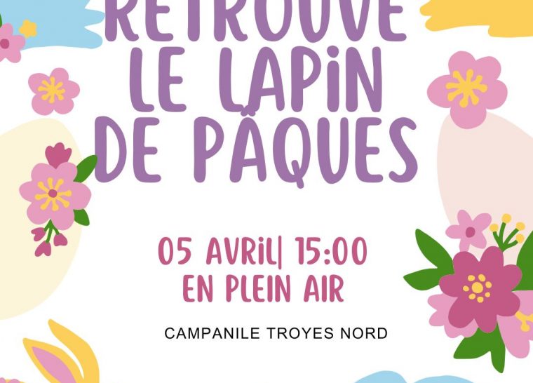 Retrouvez le lapin de pâques !