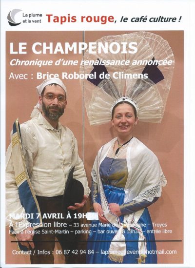 Tapis rouge, le café culture : « Le champenois, chronique d&rsquo;une renaissance annoncée