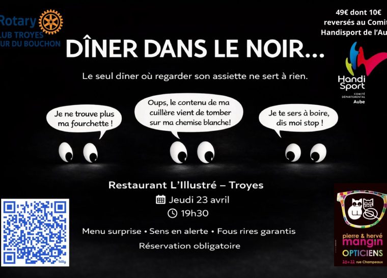 Dîner dans le noir …