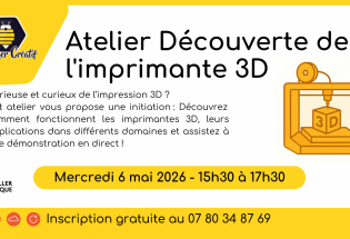 Atelier « Découverte d&rsquo;imprimante 3D »