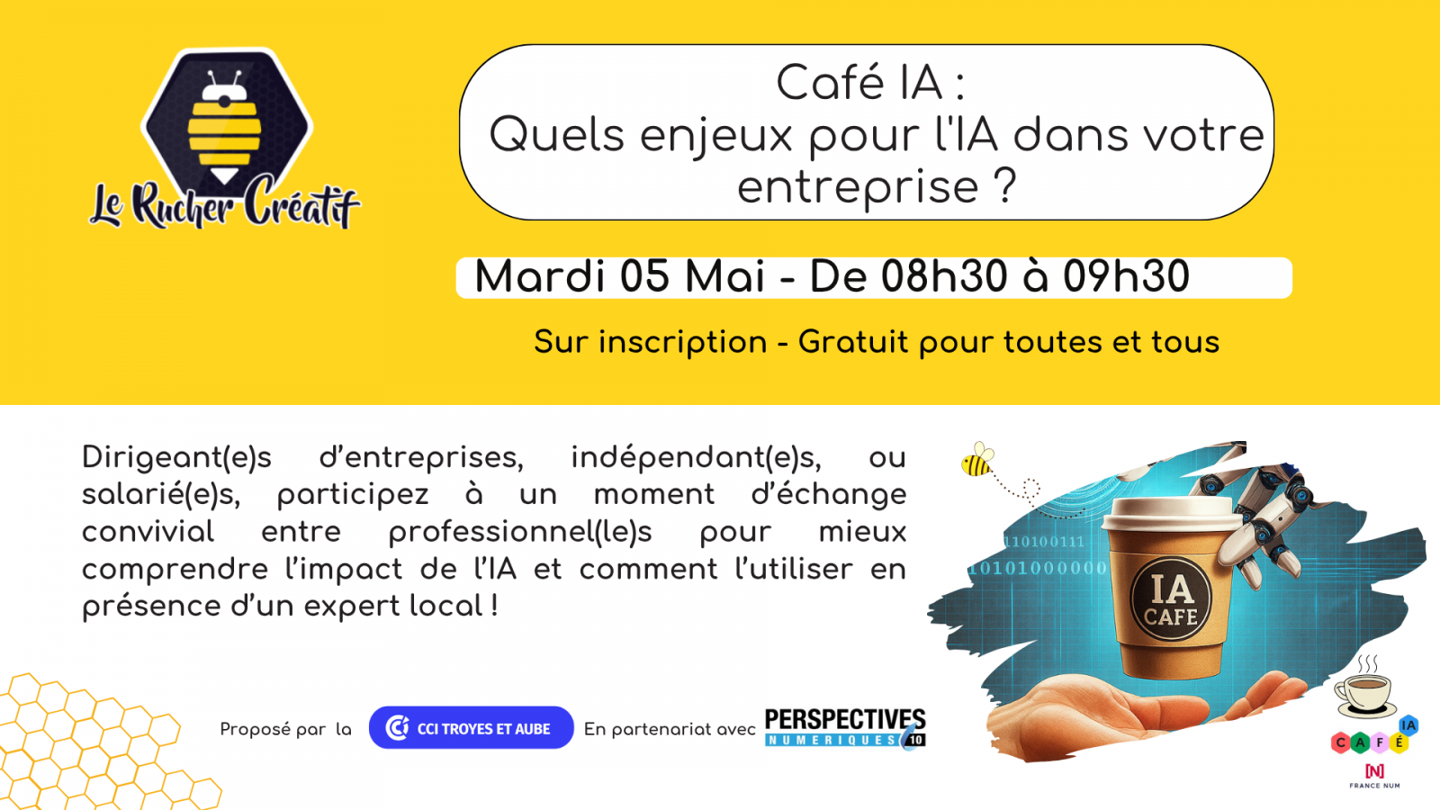 Café IA : Quels enjeux pour l&rsquo;IA dans votre entreprise ?