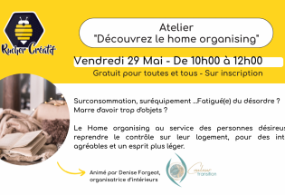 Atelier « Découvrez le home organising »