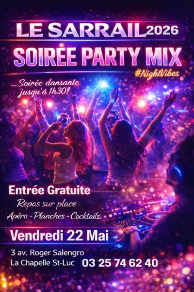 Soirée « Party Mix » avec Mika aux platines