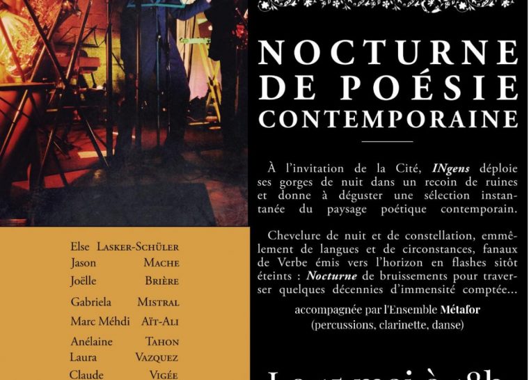 Nocturne de poésie contemporaine