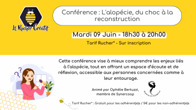 Conférence : L&rsquo;alopécie, du choc à la reconstruction