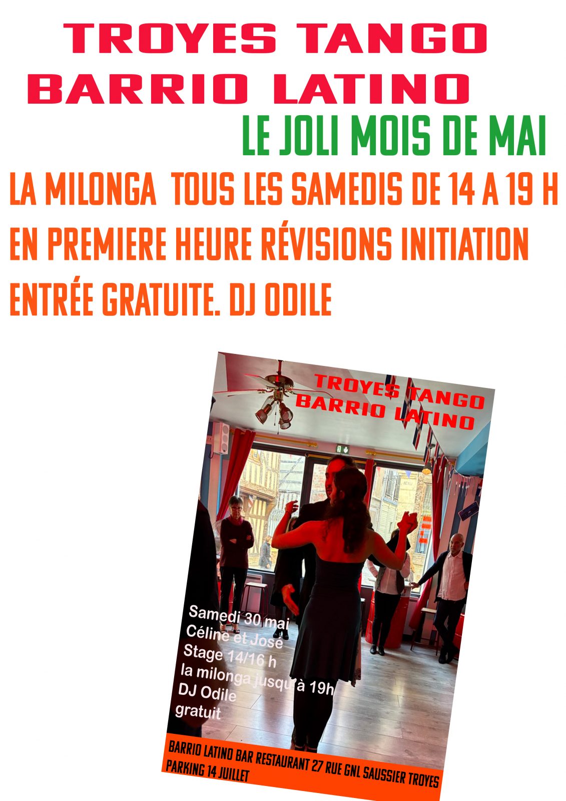Tango La Milonga du Barrio