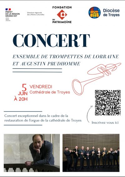 Concert de l&rsquo;Ensemble des Trompettes de Lorraine et Augustin Prudhomme