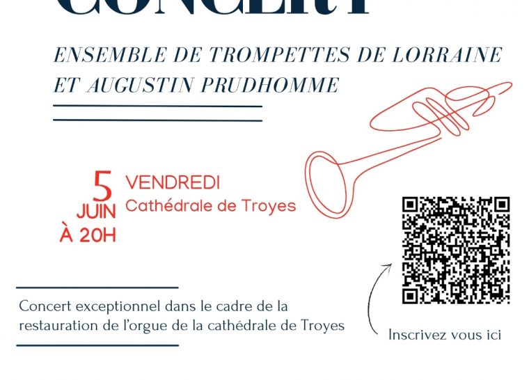 Concert de l&rsquo;Ensemble des Trompettes de Lorraine et Augustin Prudhomme