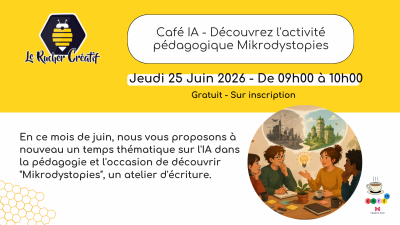 Café IA – Découvrez l&rsquo;activité pédagogique Mikrodystopies