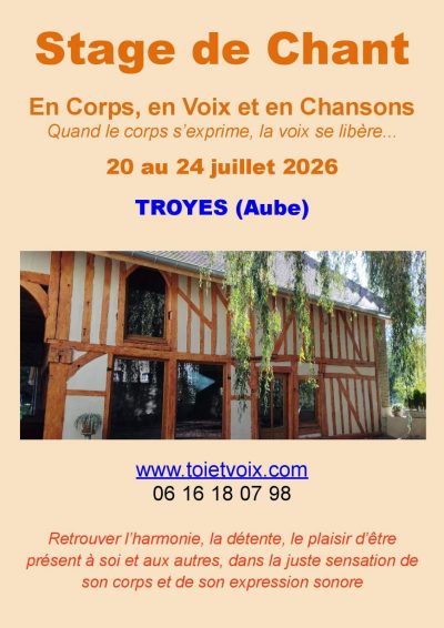 Stage de chant